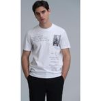 Lufian 111020219 Beyaz Erkek T-shirt