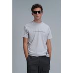 Lufian 111020221 Potter Taş Modern Grafik Erkek T-Shirt