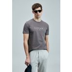 Lufian 111020238 Love Modern Grafik T- Shirt Erkek Tişort Vizon