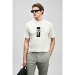 Lufian 111020285 Carl Modern Grafik T- Shirt Tişört Erkek Tişort BEYAZ