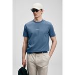 Lufian 111020322 Marcus Modern Grafik T- Shirt Tişört Erkek Tişort MAVİ