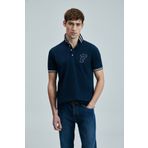 Lufian 111040216 Everes Smart Polo Yaka Tişort Erkek T-shirt Lacivert