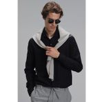 Lufian 112010565 Siyah Viana Comfort Slim Fit Erkek Basic Gömlek