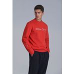 Lufian 112030137 Açık Kırmızı Loved Erkek Sweatshirt