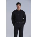 Lufian 112030145 Luther Siyah Erkek Sweatshirt