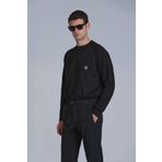 Lufian 112030154 Grant Siyah Erkek Sweatshirt