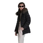 Lufian 122120039 Elit Siyah Kaz Tüyü Kadın Mont