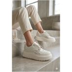 Lufian 122230013 Icy Sneaker Kadın Rahat Komfort Yüksek Eva Taban Spor Ayakkabı Kırık Beyaz