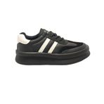 Lufian 122230019 Chrıstına Sneaker Unisex Deri Spor Ayakkabı Siyah Siyah 37