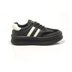 Lufian 122230019 Chrıstına Sneaker Unisex Deri Spor Ayakkabı Siyah Siyah 38