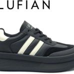 Lufian 122230019 Chrıstına Sneaker Unisex Deri Spor Ayakkabı Siyah