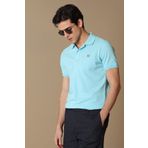 Lufian 627111040091 Mavi Laon Spor Polo Yaka Erkek T-shirt