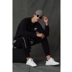 Lufian 627112030086 Siyah Owen Erkek Sweatshirt