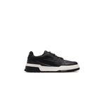 Lufian Albert Erkek Deri Sneaker Günlük Ayakkabı 25k 112230250 M Siyah