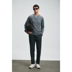 Lufian Amber Smart Erkek Chino Pantolon Slim Fit Antrasit - 56 - Gri