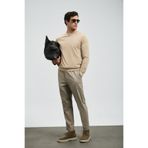 Lufian Amber Smart Erkek Chino Pantolon Slim Fit Bej