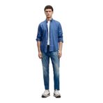 Lufian Beneflec Smart Erkek Jean Pantolon, Slim Fit,%98 Pamuk%2 Elastan, Mavi, 40/30 Beden