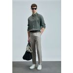 Lufian Bert Smart Erkek Chino Pantolon Slim Fit Bej