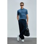 Lufian Bold Erkek Pamuklu Kazak - 2XL - Koyu Mavi