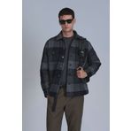 Lufian Broken Erkek Basic Gömlek Slim Fit Siyah