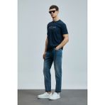 Lufian Bruno Smart Jean Erkek Pantolon Slim Fit Mavi - 38 - 30