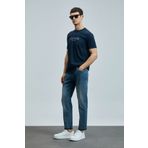 Lufian Bruno Smart Jean Erkek Pantolon Slim Fit Mavi