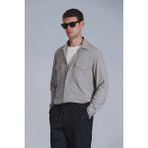 Lufian Cameron Erkek Basic Gömlek Slim Fit Bej - XL