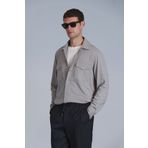 Lufian Cameron Erkek Basic Gömlek Slim Fit Bej