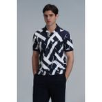 Lufian Cara Smart Erkek Polo Tişört - Lacivert - XL