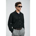 Lufian Carl Erkek Basic Gömlek Regular Fit 112010668-26K - XL - Siyah