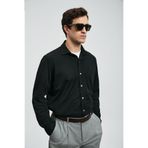 Lufian Carl Erkek Basic Gömlek Regular Fit Siyah