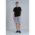Lufian Chrıs Spor Erkek Chino Şort Slim Fit Gri
