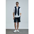 Lufian Cosmo Spor Erkek Chino Şort Slim Fit Lacivert