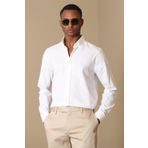 Lufian Danıel Basic Slim Fit Beyaz Erkek Gömlek