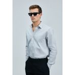 Lufian Danıel Erkek Basic Gömlek Regular Fit Gri - XS