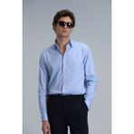 Lufian Danıel Erkek Basic Gömlek Regular Fit Mavi - 2XL