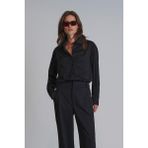 Lufian Darrel Kadın Gömlek Regular Fit Siyah - XS