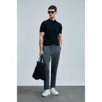 Lufian Derek Erkek İpek Karışımlı Kazak Siyah - XL
