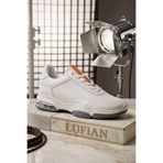 Lufian Erkek Beyaz %100 Hakiki Deri Sneaker - Hava Yastıklı Konforlu Günlük Spor Ayakkabı LFN-5401