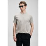 Lufian Erkek Bran Modern Grafik T-Shirt 111020321 Bej - 2XL