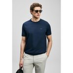 Lufian Erkek Bran Modern Grafik T-Shirt 111020321 Lacivert
