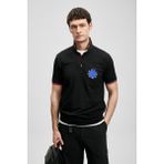 Lufian Erkek Gavın Smart Polo T-Shirt 111040244 Siyah - 2XL
