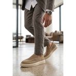 Lufian Erkek Kum Süet Slip-On Ayakkabı - Günlük Casual Rahat Taban Makosen