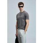 Lufian Erkek Love Modern Grafik T-Shirt 111020238 Vizon