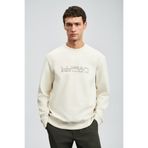 Lufian Erkek Luther Sweatshirt 112030171 Ekru