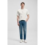 Lufian Erkek Marcus Modern Grafik T- Shirt 111020322 Kırık Beyaz - XL