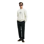 Lufian Erkek Sımba Sweatshirt 112030175 Kırık Beyaz