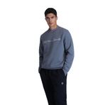 LUFİAN Erkek Slim Fit Bisiklet Yaka Sweatshirt, Koyu Mavi, S Beden S