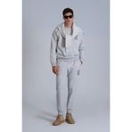 LUFİAN Erkek Slim Fit Eşofman Altı, Yüksek Bel, Gri, L