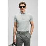 Lufian Erkek Spencer Hi- Tech Performance Dikişsiz Polo T-Shirt 111040240 Açık Gri - XL